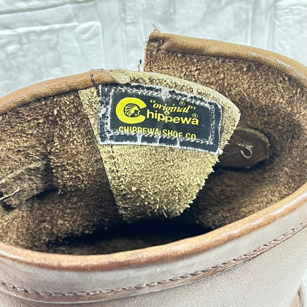 【極美品】CHIPPEWA USA製　モックトゥ　エンジニアブーツ　9D 27㎝