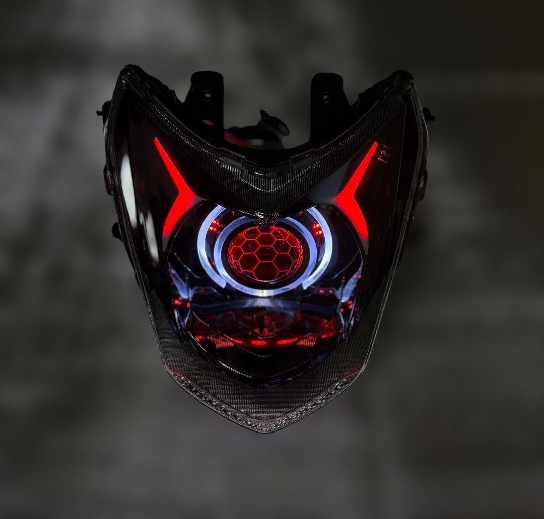 シグナスX 4型 デビルアイ LEDヘッドライト プロジェクター APP仕様