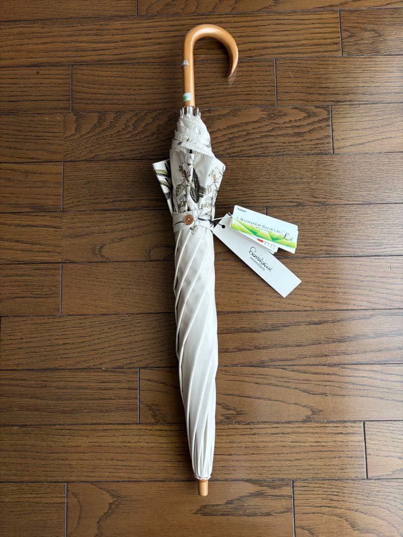 サマーシールド　晴雨兼用日傘　1級遮光　 ボタニカル 刺繍