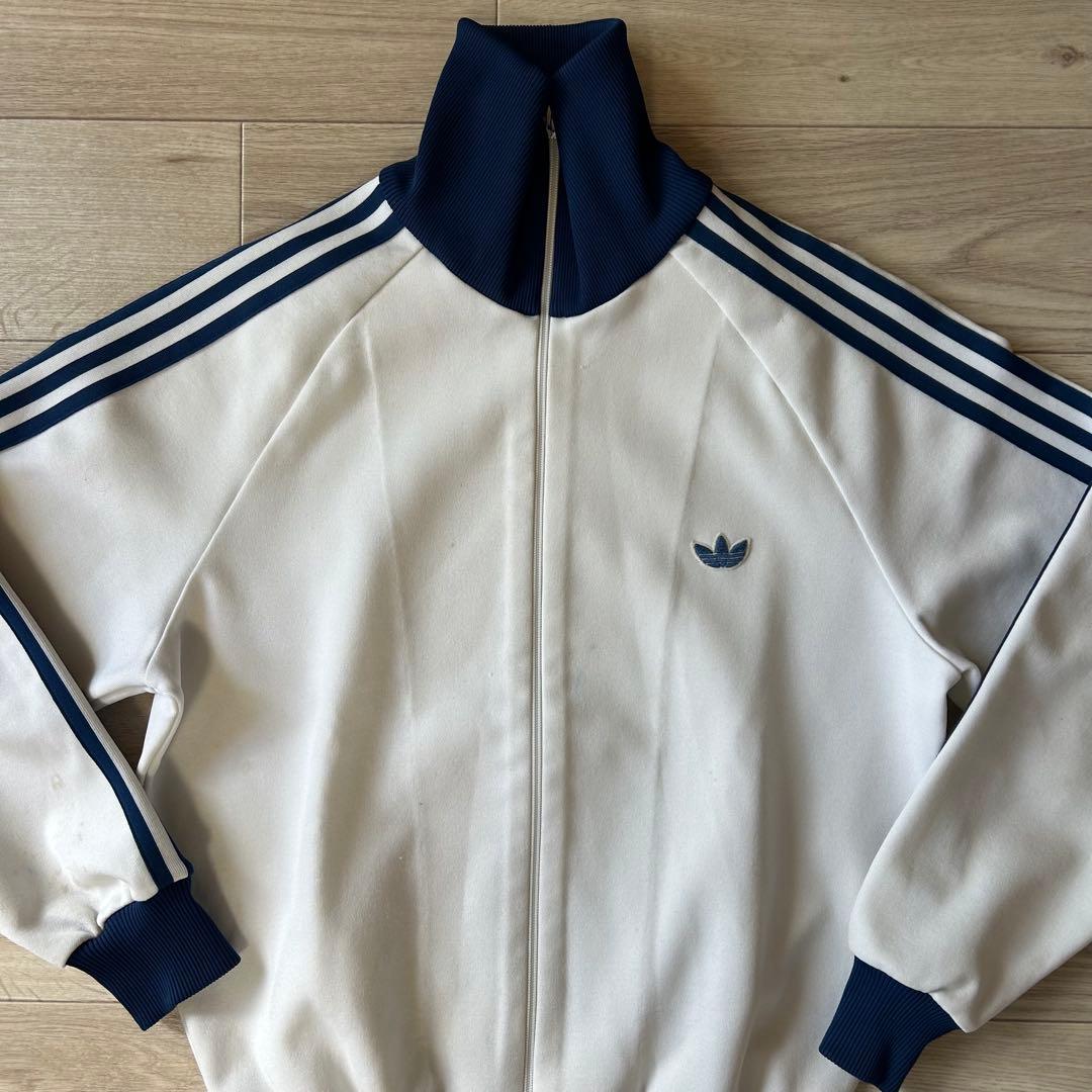 【希少】80s old adidas track jacket 3号デサント製