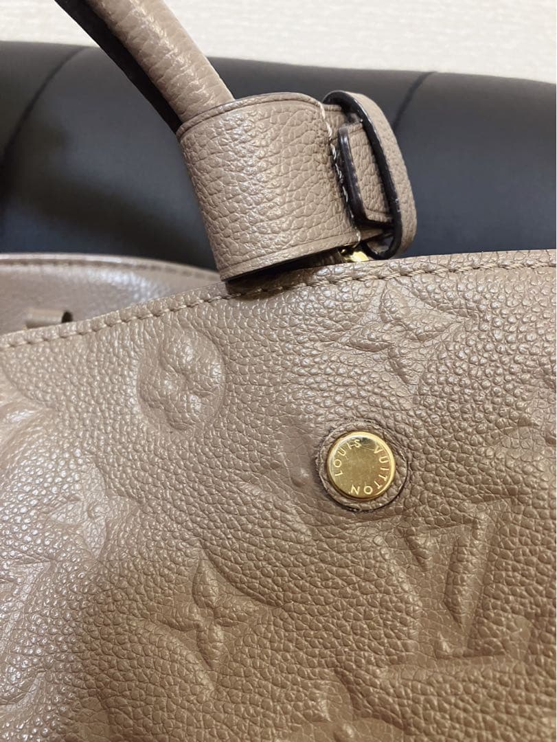 訳あり美品　正規品 LOUIS VUITTON モンテーニュMM トープ