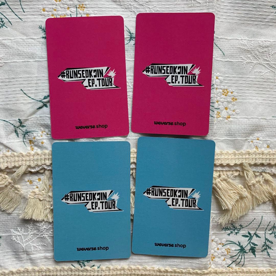 BTS ジンJIN RUNSEOKJIN_EP.TOUR 限定特典 トレカ 4枚