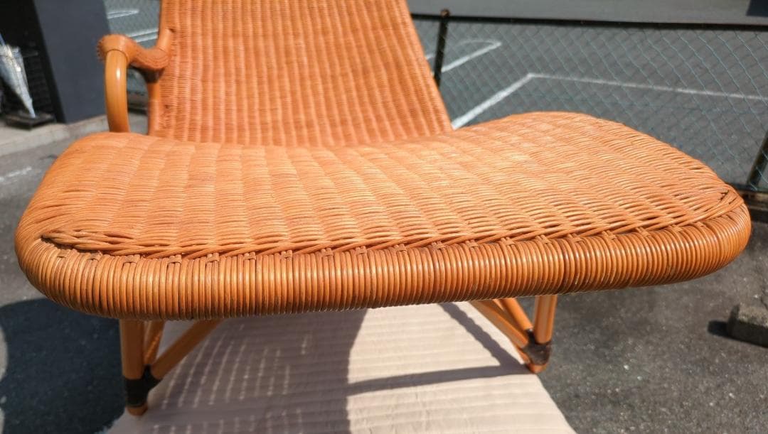 〈たのめる便・現状渡し〉ヤマカワラタン レストチェア CL-752