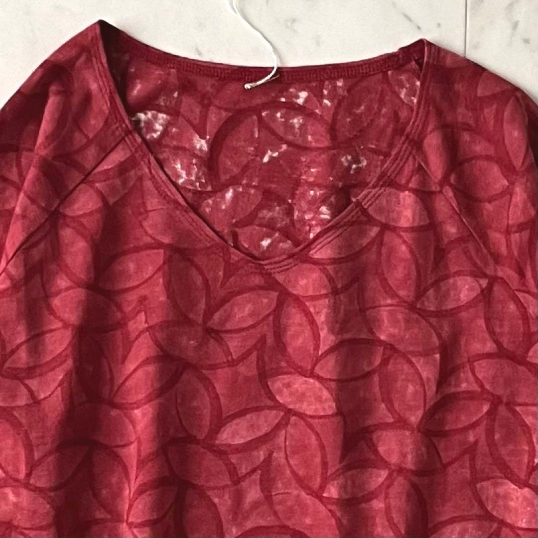 定価3万＊タグ付未使用 ババグーリ コットンリネンチュニックワンピース M 総柄