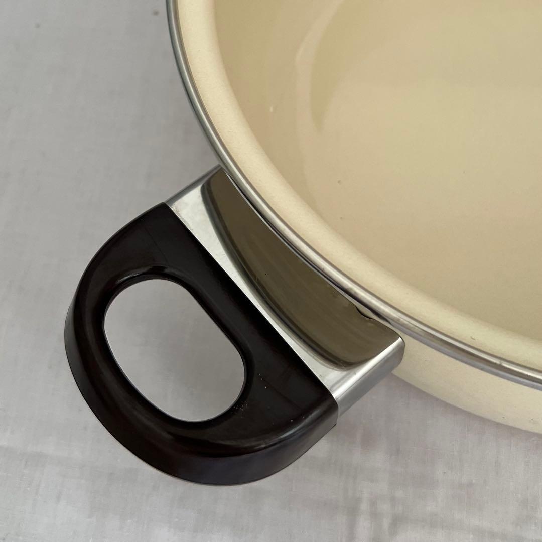 希少❤️【在庫限り】ジェスター　ブラウン　浅型両手鍋　24cm レトロ　匿名配送