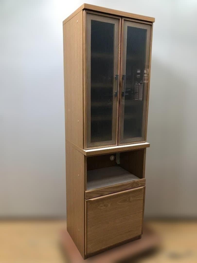 美品 送料無料　河口家具 CLAN クラン キッチン収納 食器棚 75048-1