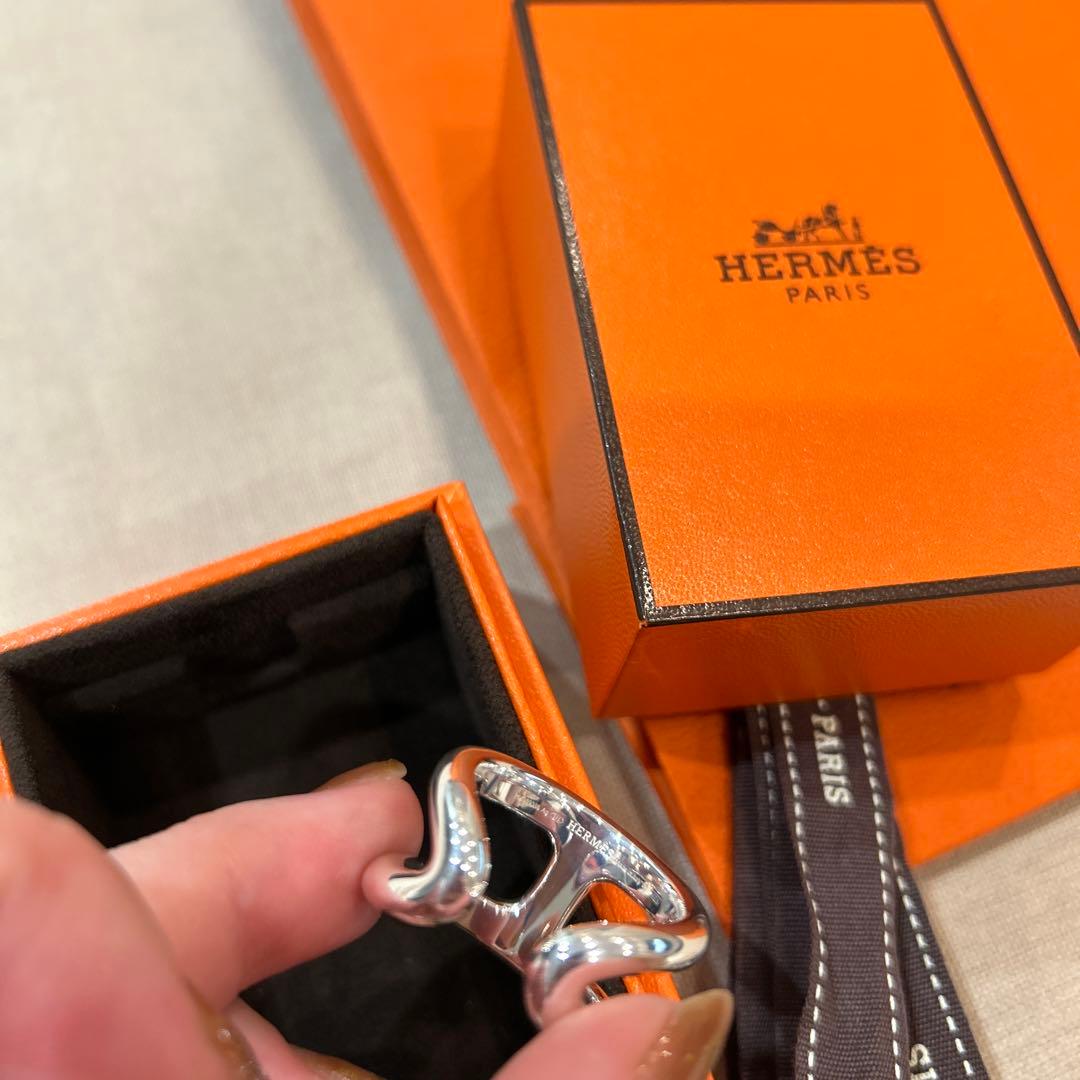 超希少HERMES Osmose GMリング　オスモズ 65 25号　エルメス