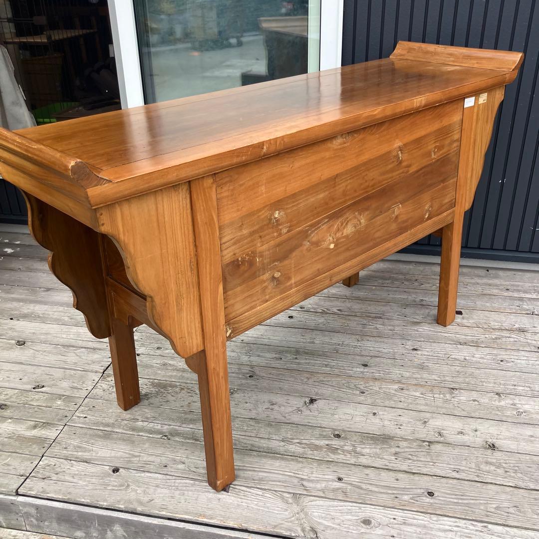 アンティーク デコア 木製 彫刻 サイドボード コンソールテーブル 北欧