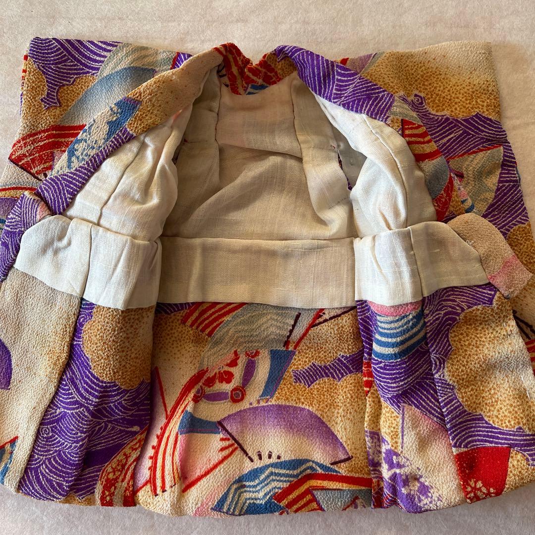 古布　江戸縮緬　人形の着物　3号　120709