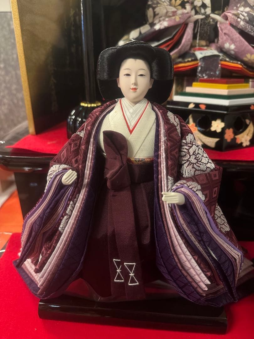 高級 三段 五人飾り 雛人形セット 荘川桜 新品未使用