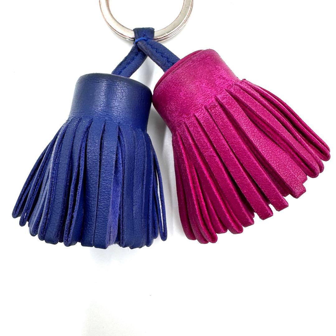 良品✨　エルメス　チャーム　正規品　カルメン　ウノドス　フリンジ　バッグチャーム