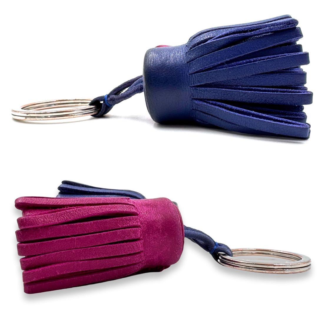 良品✨　エルメス　チャーム　正規品　カルメン　ウノドス　フリンジ　バッグチャーム