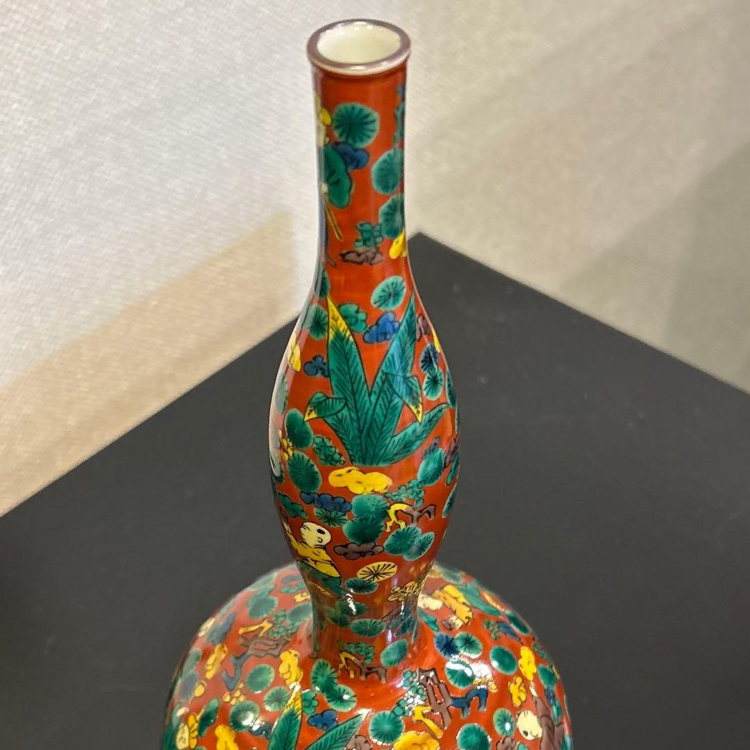 九谷焼き　木米　瓢箪　花瓶　花器　工芸品