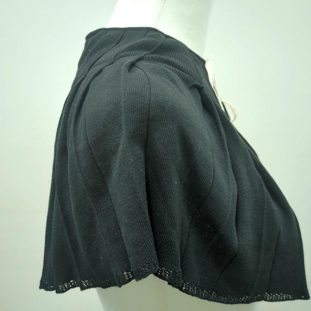 シャネル ケープ ブラック 95% コットン 5%シルク フランス製