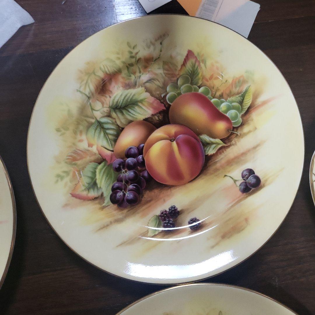 希少、廃盤エインズレイ　イギリス製オーチャードゴールド　お皿セット