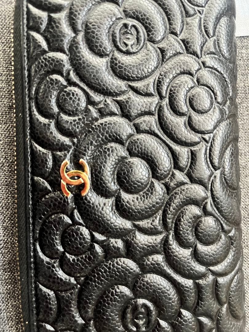 まりりん様　　　　　　　　　　　　　CHANEL カメリア ブラック長財布　美品