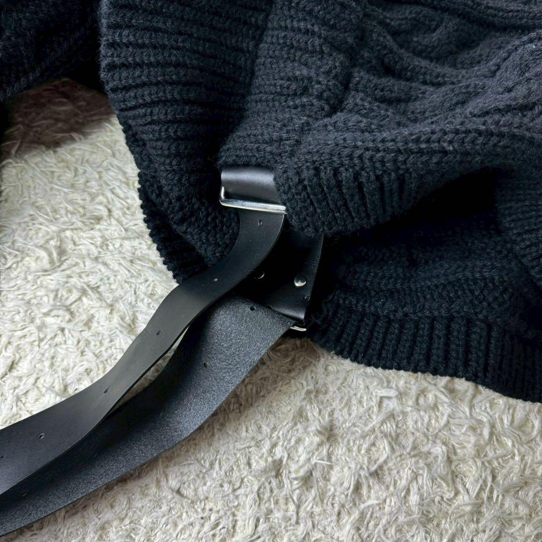 B*n様 極希少✨ノワールケイニノミヤ ポンチョコート ケーブルニット 変形 牛