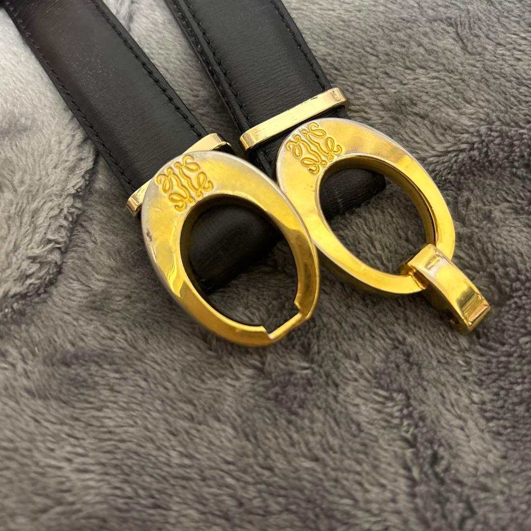 ロエベ LOEWE ベルト アナグラム 全長93cm 幅2cm 85 レザー