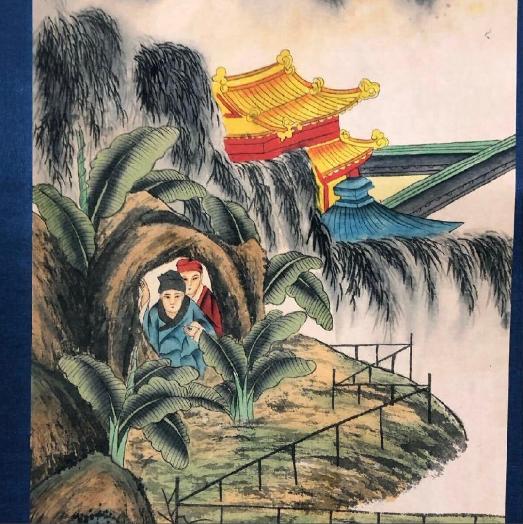 蔵出し 美術　高級品絵　巻き絵　民国時代大名家　　陳少梅 旧蔵　掛け軸4本セット