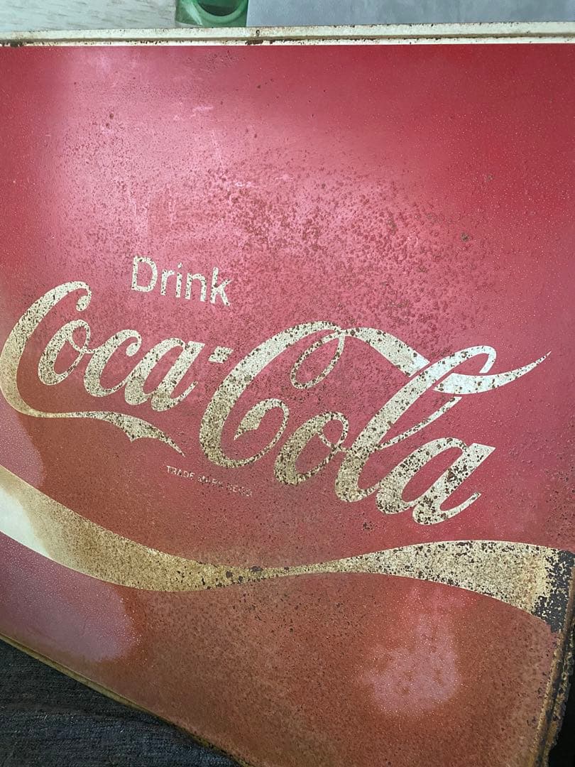 コカコーラ　特大看板　ブリキ　コレクション　商店　ヴィンテージ　昭和レトロ