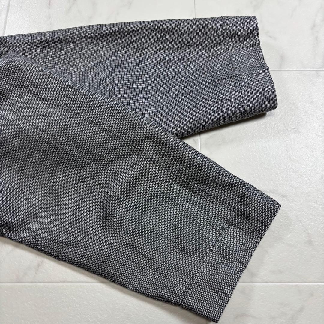 【美品】中川政七商店 セットアップ リネンブレンド 長袖シャツ イージーパンツ