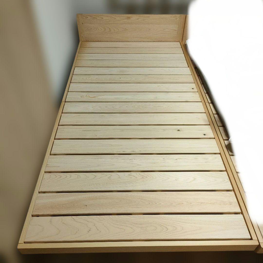 キシル ベッドF スタンダード S 国産 ひのき すのこ ベッド シングル 木製