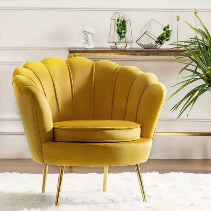 大人気　グリーン　ソファー椅子　一人掛けソファ　カラー　ふわふわ