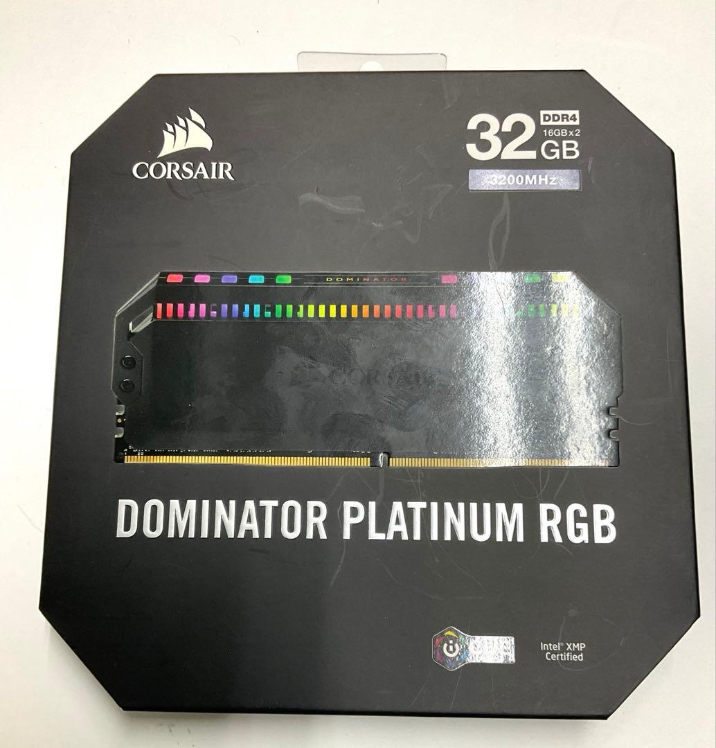 メモリー 32GB Dominator Plutinum RGB DDR4 3200