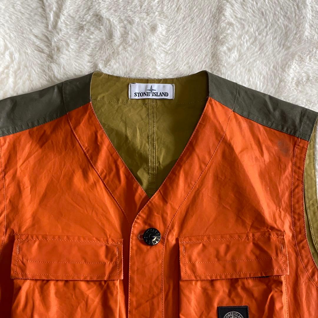 STONE  ストーンアイランド ベスト マルチカラー バイカラー
