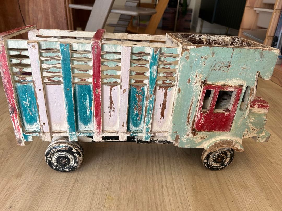 アンティークトラック型飾り物 約50cm 店舗　インテリア