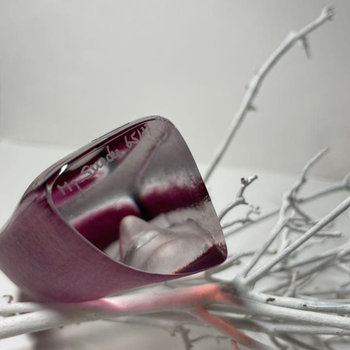 〓美品〓マッツ・ジョナサン クリスタル置物 顔シリーズ