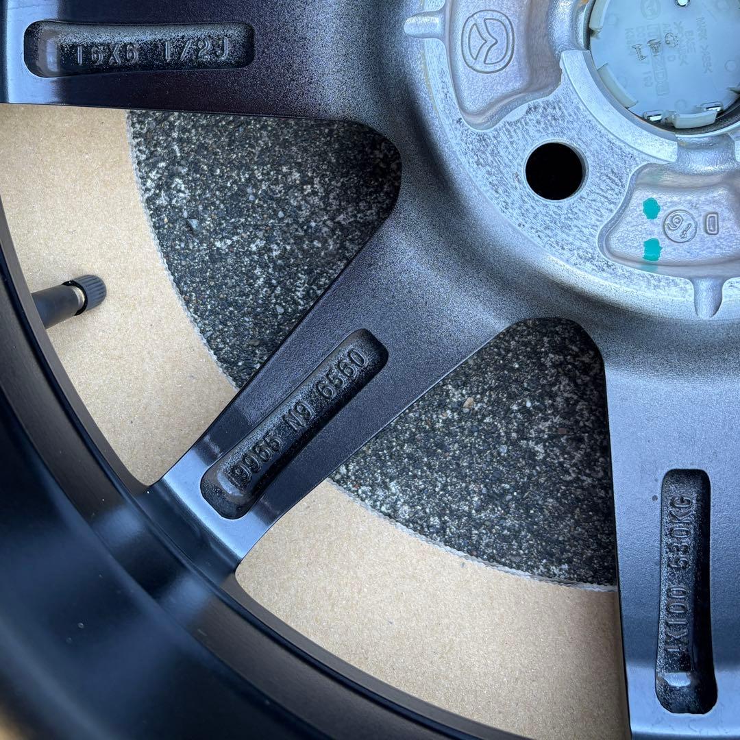 【USED】ロードスターND5RE 純正16㌅ホイール ブラックメタリック 2本