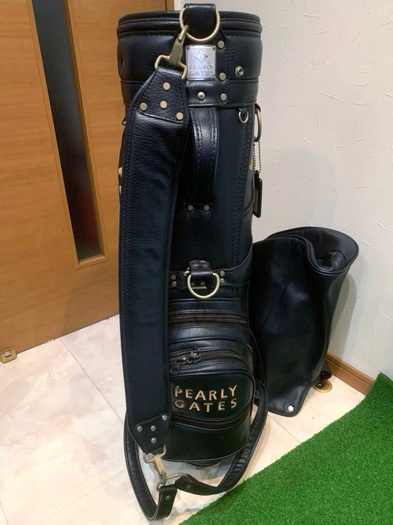 正規品　良品　パーリーゲイツ　キャディバッグ　3点式　ネイビー　ユニセックス