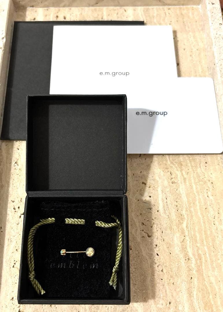 e.m. little emblem ターコイズピアス片耳用 リトルエンブレム2