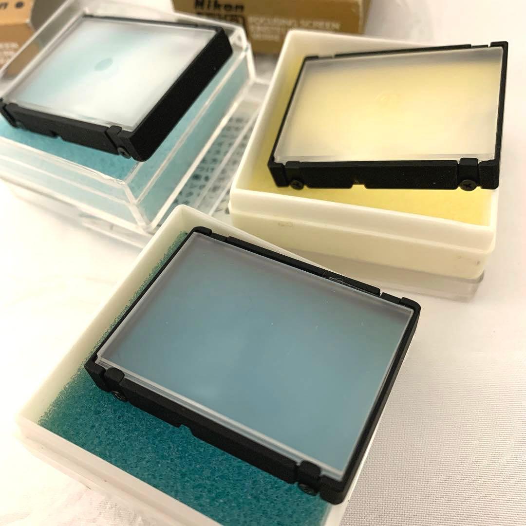 Nikon F3用 フォーカシングスクリーン K、J、U 計3枚