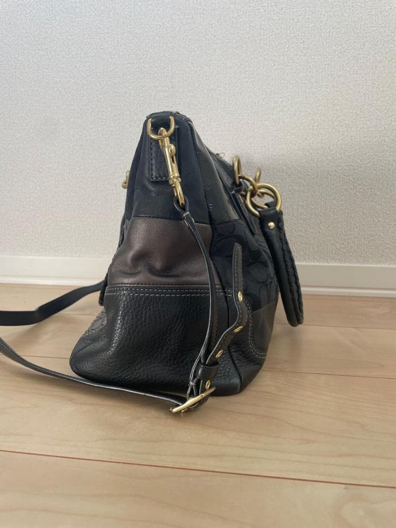 コーチ パッチワーク 2way ハンドバッグ　ショルダーバッグ 12479 黒
