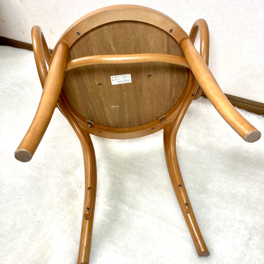 【lala 】秋田木工 ダイニングチェア No.508 リビング 曲木材①