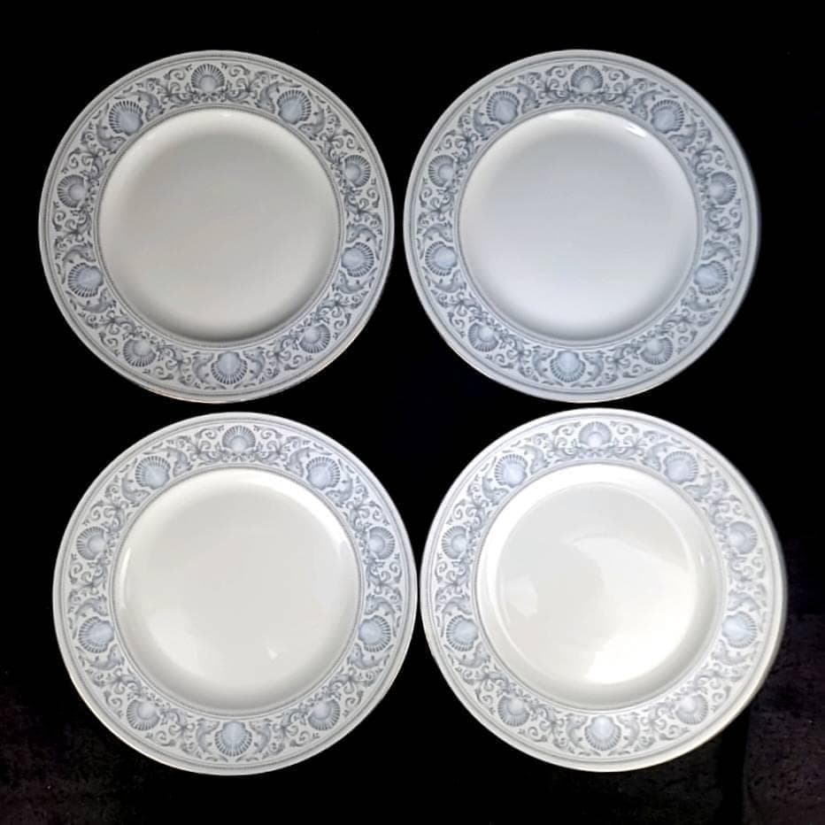 ●美品□ウェッジウッド 7　ドルフィン プレート ディナープレート　4枚 9