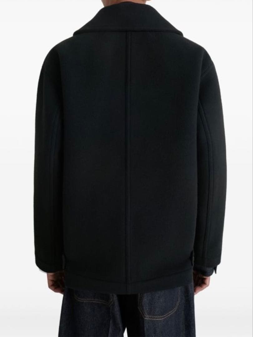 STUDIO NICHOLSON ダークグレー　メルトンピーコート