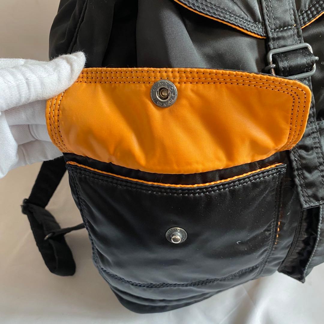 PORTER ポーター　タンカー　リュック　バックパック　ブラック　黒　巾着型