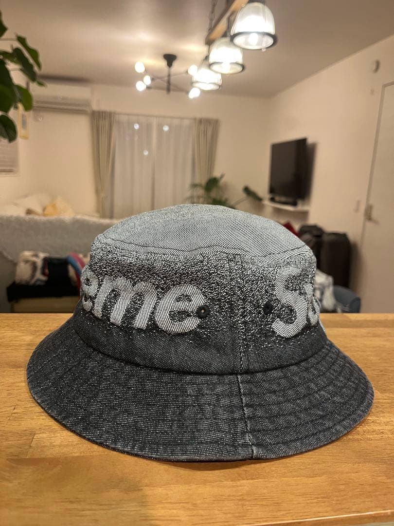 シュプリーム フェードジャカードデニムクラッシャーハット