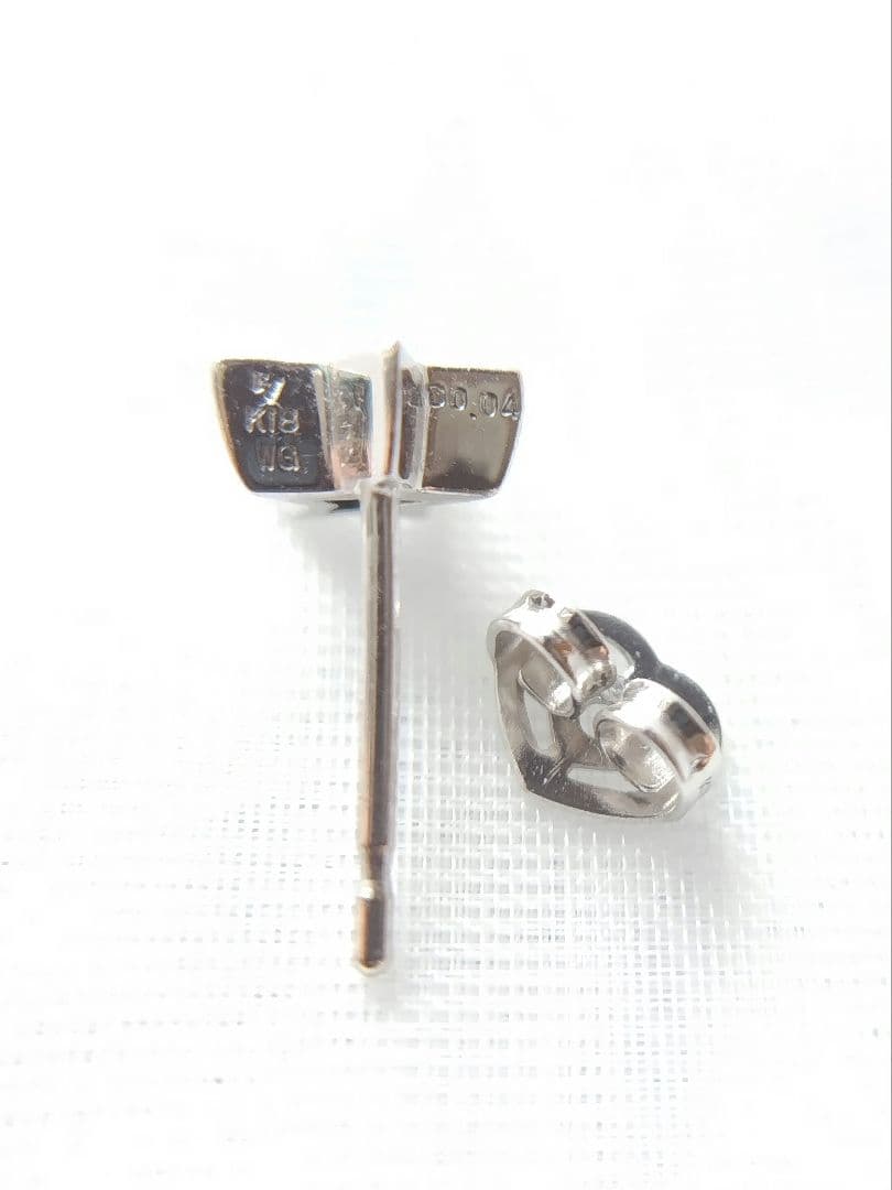 ポンテヴェキオ k18WGピアス ダイヤ スター星ピアス片耳 AHKAH ete