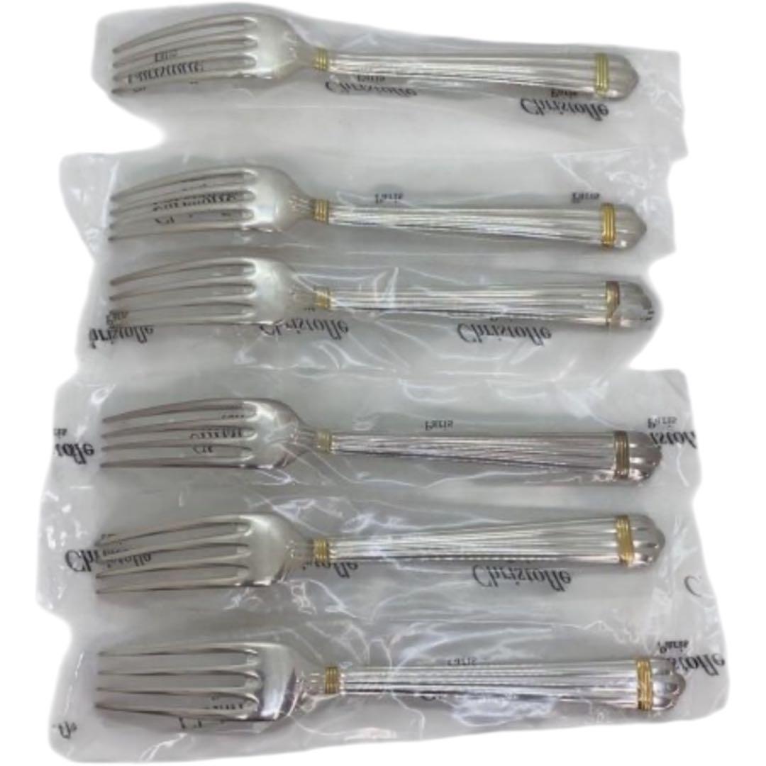 【未開封】 クリストフル アリアゴールドリング フォーク 6点