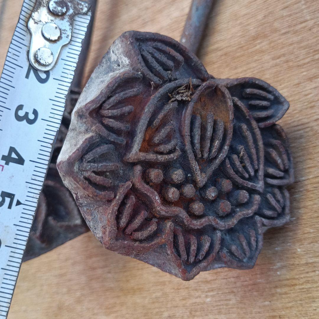 4035）和菓子の焼きごて　花　製菓用品コテ　焼き印