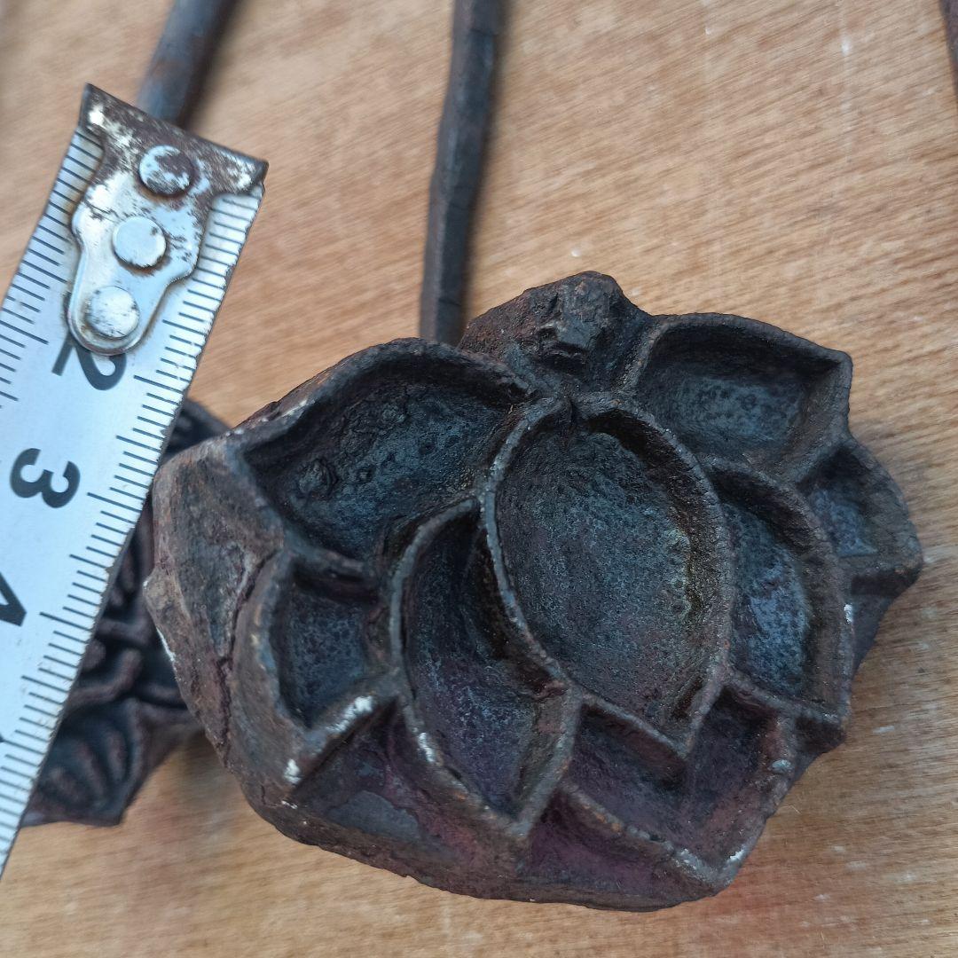 4035）和菓子の焼きごて　花　製菓用品コテ　焼き印