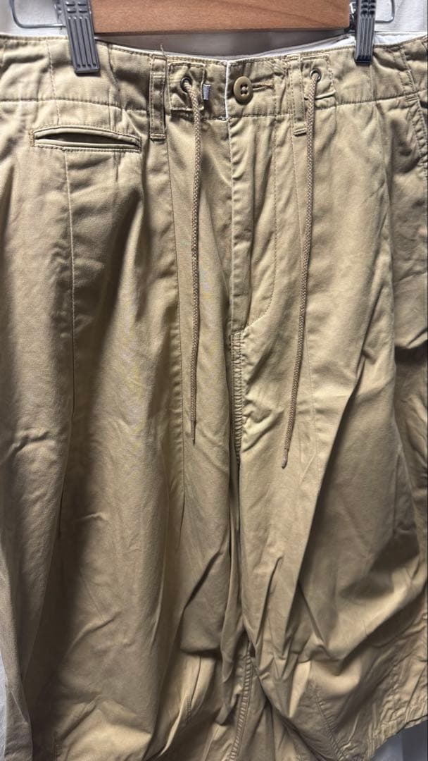 needles ヒザデルパンツ　h.d カーキ　ベージュ　ワークパンツ