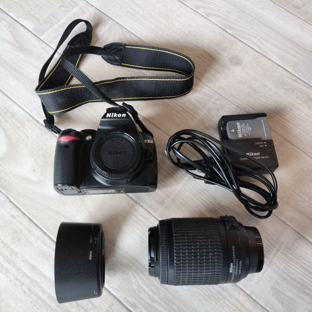 一眼レフカメラNikon D3000 レンズ付
