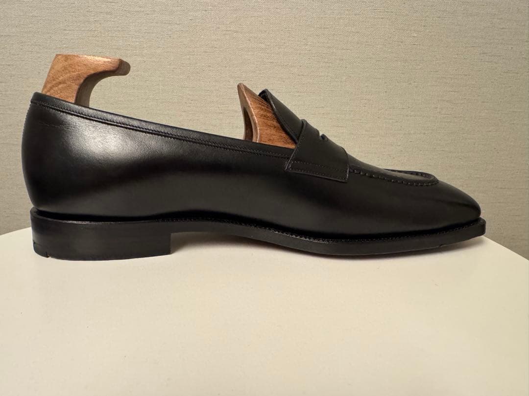 レザーポート アイアンローファー ワインハイマーボックスカーフ 9D