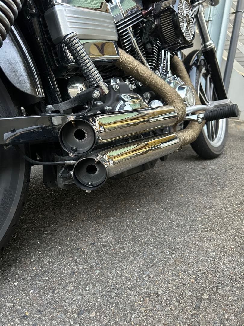 ダイナ　fxdl バッサーニ(Bassani) ファイアースウィープマフラー