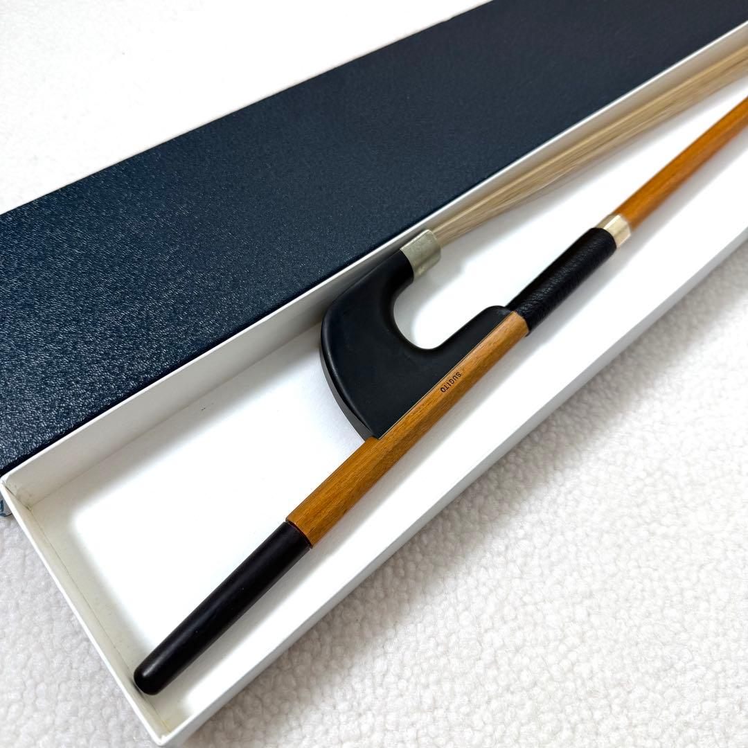 杉藤 SUGITO コントラバス弓 No.650 中古良品 箱付き